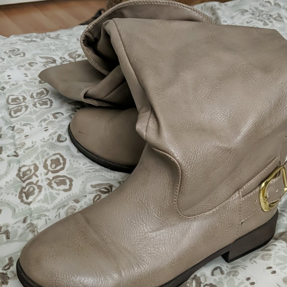 Tan Knee-high Boots